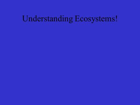 Understanding Ecosystems!. Common Core/ Next Generation Science Addressed MS ‐ LS2 ‐ 1.-Analyze and interpret data to provide evidence for the effects.