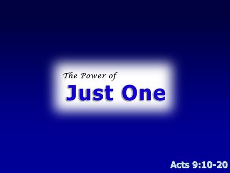 Acts 9:10-20. Call/day “And let us consider one another in order to stir up love and good works” (Heb. 10:24). “Exhort one another daily, while it is.