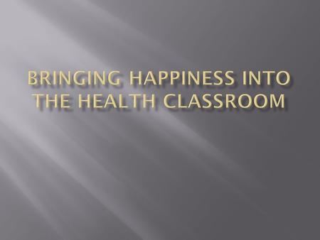  A feeling?  A sense of being?  A process?  Static or dynamic?  Simple or complex?