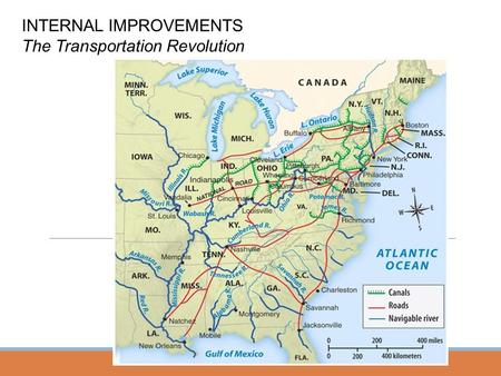 INTERNAL IMPROVEMENTS The Transportation Revolution.