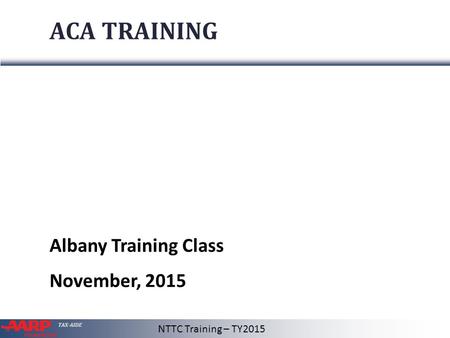 ACA TRAINING Albany Training Class November, 2015