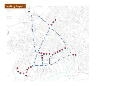 Existing Layout. Limited Change Sheep Market Hill One Way Reversed, Market Place, Church Street and Part of East Street Pedestrianised All other roads.