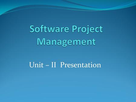 Software Project Management