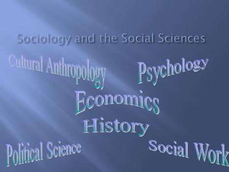  Sociology emerged as a separate discipline in the nineteenth century  This was a time of great social upheaval due largely to the French and Industrial.