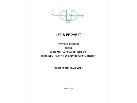 Background in Inspection evidence In the first 91 learning community inspections HMIE have looked at the impact of partners in raising achievement for.