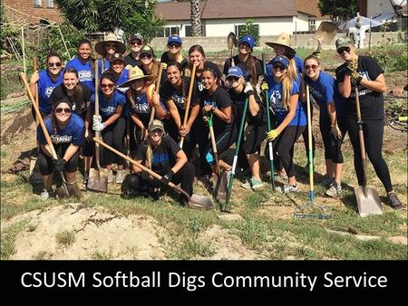 CSUSM Softball Digs Community Service. Topics Goal 1  Graduating Our Student- Athletes NCAA Eligibility Requirements NCAA Progress toward Degree Academic.