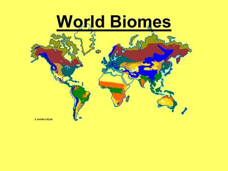 World Biomes. What is a biome? Write down what you think a biome is? Tell your neighbor what you think a biome is? Did your neighbor have the same definition.