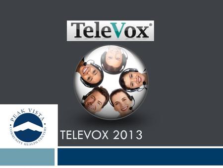 Televox 2013 Welcome to the Televox 2013 Presentation. In this presentation, we’ll be discussing the re-implementation of Televox as our preferred method.