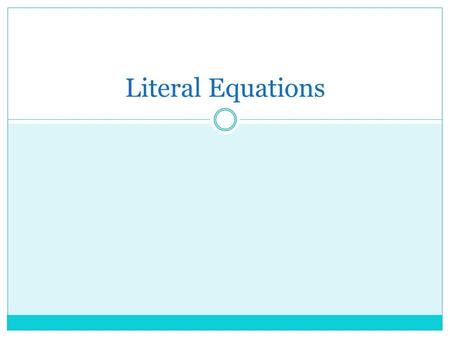 Literal Equations. Warm Up In January 2011, the national average for 5 gallons of gas was $17.20. 1. What was the national average for 1 gallon of gas?