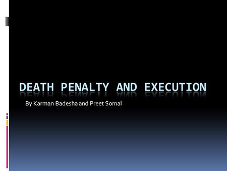 Death Penalty And Execution