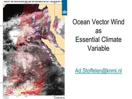 Ocean Vector Wind as Essential Climate Variable