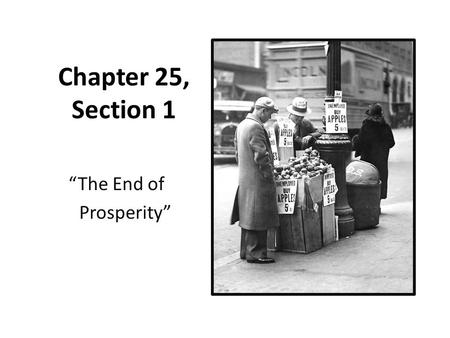 “The End of Prosperity”