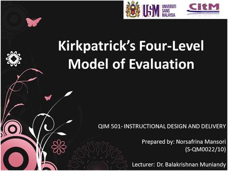 Kirkpatrick’s Four-Level Model of Evaluation