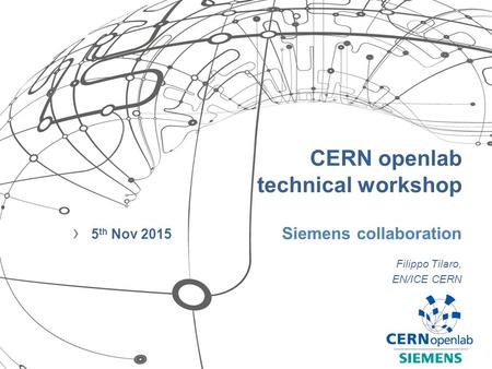 CERN openlab technical workshop