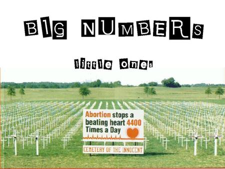 BIG NUMBERS little ones. Sunday, January 24, 2010.