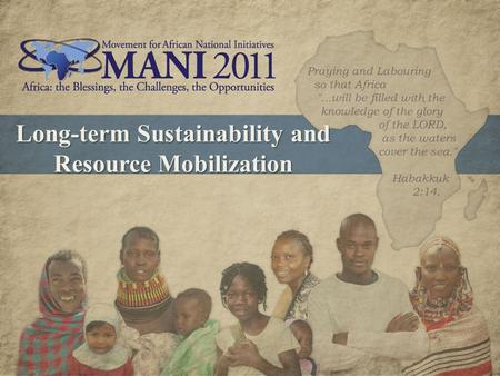 Long-term Sustainability and Resource Mobilization.