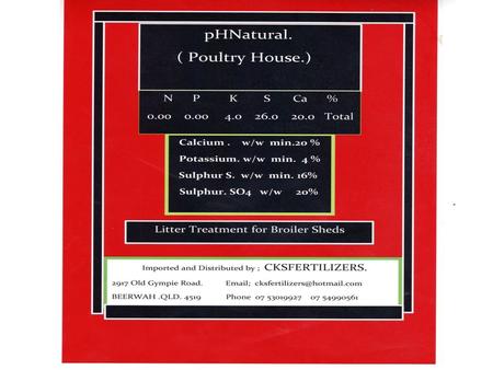 CKSFERTILIZERS. ABN 44966967045 pH Modifiers Internationally there are many acidifying agents or pH modifiers that act to bind or inhibit ammonia.