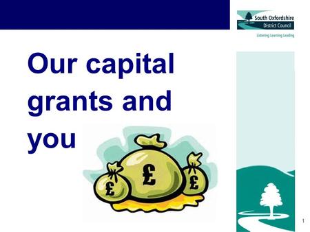 1 Our capital grants and you. 2 Capital grants How Where Why Who What When How Much.