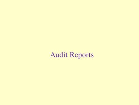 Audit Reports. PA’s Professional Responsibilities When associated with information, responsibilities include the following: Applicable standards in the.