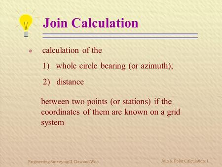 Join Calculation calculation of the