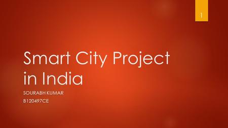 Smart City Project in India