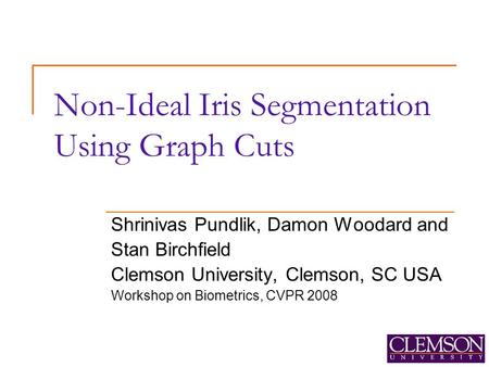 Non-Ideal Iris Segmentation Using Graph Cuts