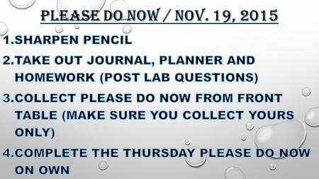 PLEASE DO NOW QUESTION… Item ObservedWhat type of Rock am I? Sedimentary/metamorphic/igneous Shape Color Size Texture Hardness Notes from video Notes.