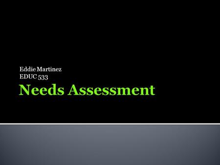 Eddie Martinez EDUC 533.  An innovation model is an opportunity to present a new way of teaching- with hopes that the new model will improve student.