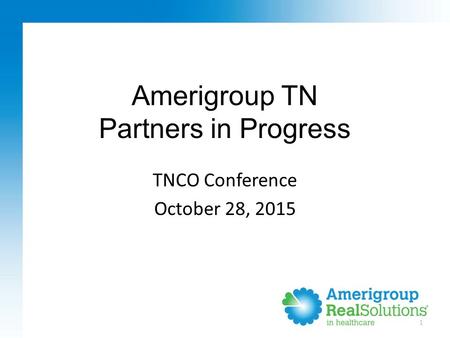 Amerigroup TN Partners in Progress