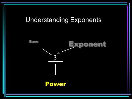 Understanding Exponents