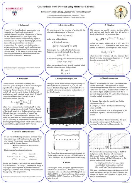 1. Background A generic ‘chirp’ can be closely approximated by a connected set of multiscale chirplets with quadratically-evolving phase. The problem of.