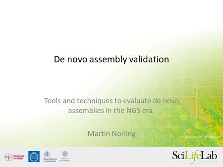 De novo assembly validation