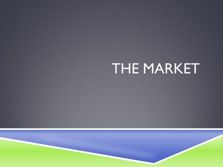 THE MARKET. 2 - 2 Objectives 1.Explain the concept of a market. 2. Understand the law of demand and the law of supply. 3. Differentiate between a change.