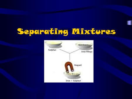 Separating Mixtures.