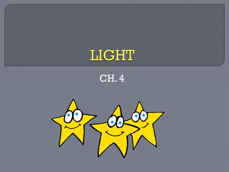 CH. 4.  Energy that can travel through space from one point to another without any physical link  We can see stars explode, but why can’t we hear them?