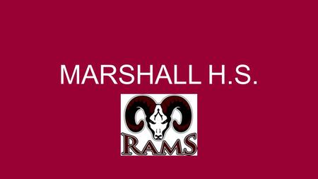 MARSHALL H.S.. Change in demographics due to district growth new schools changing boundaries Increase in refugee enrollment 1 st High School for NISD.