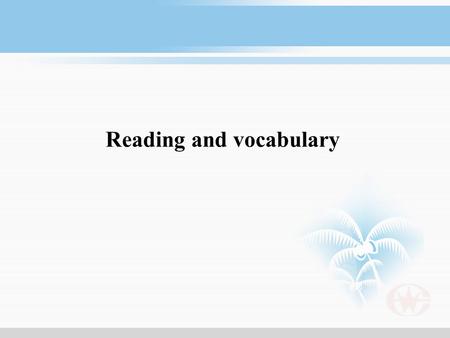 Reading and vocabulary SMOKING…… Which is larger? You or I ? Am I cool enough?