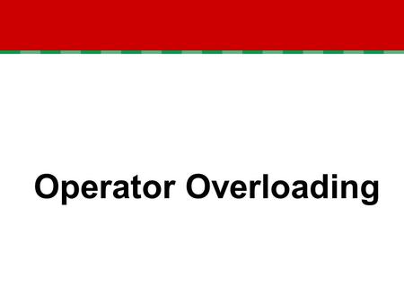 Operator Overloading. Introduction Computer is calculating machine. It calculates the data provided to it. It performs the various operations on data.