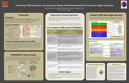 Acknowledgements The work represented in this poster is based upon work supported by the National Science Foundation under Grant No DUE 1347817. Any opinions,