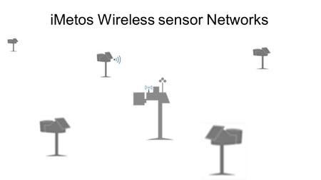 IMetos Wireless sensor Networks. Definitions I : Radio WAP(W ireless A ccess P oint ) The WAP is the radio interface needed to command the iMetos3 radio.