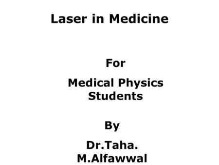 Medical Physics Students