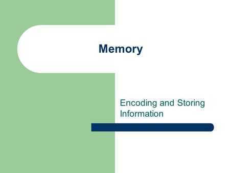 Memory Encoding and Storing Information. Irondale Memory Quiz 1. What is the room number of this classroom? 2. Does the library have the same color floor.