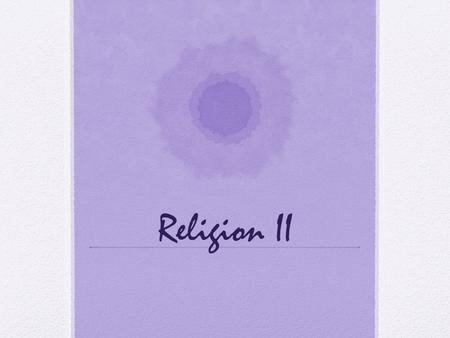 Religion II. The Free Churches All those Protestant churches which reject the hierarchical structure of the Church of England are called “free churches”.