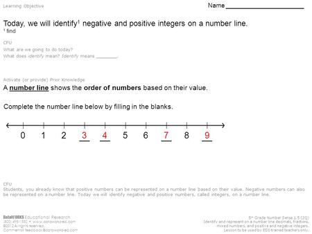 DataWORKS Educational Research (800) 495-1550  ©2012 All rights reserved. Comments? 5 th Grade Number Sense.