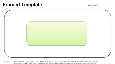 Template provided by CICoaches.com, part of CICoach, Inc. User assumes all responsibility for use and outcomes of this template. CICoaches.com and CICoach,