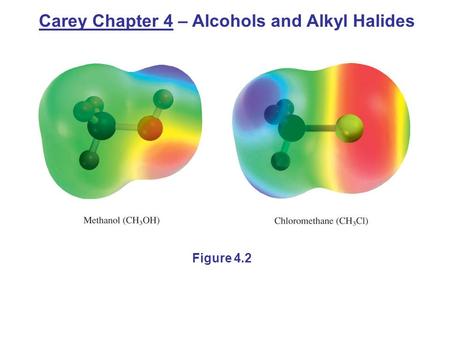 Figure 4.2 Carey Chapter 4 – Alcohols and Alkyl Halides.