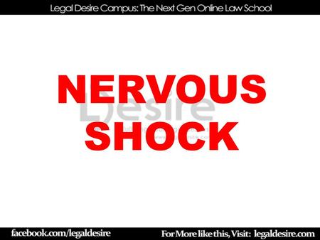 NERVOUS SHOCK.