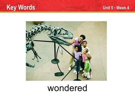 Unit 5 ● Week 4 wondered Key Words. Unit 5 ● Week 4 season Key Words.