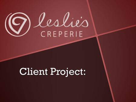 Client Project:. Client History & Research Started after newlyweds Paul and Leslie spent a week in Italy and a week in Greece for their honeymoon. Started.