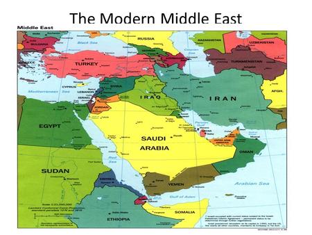 The Modern Middle East.